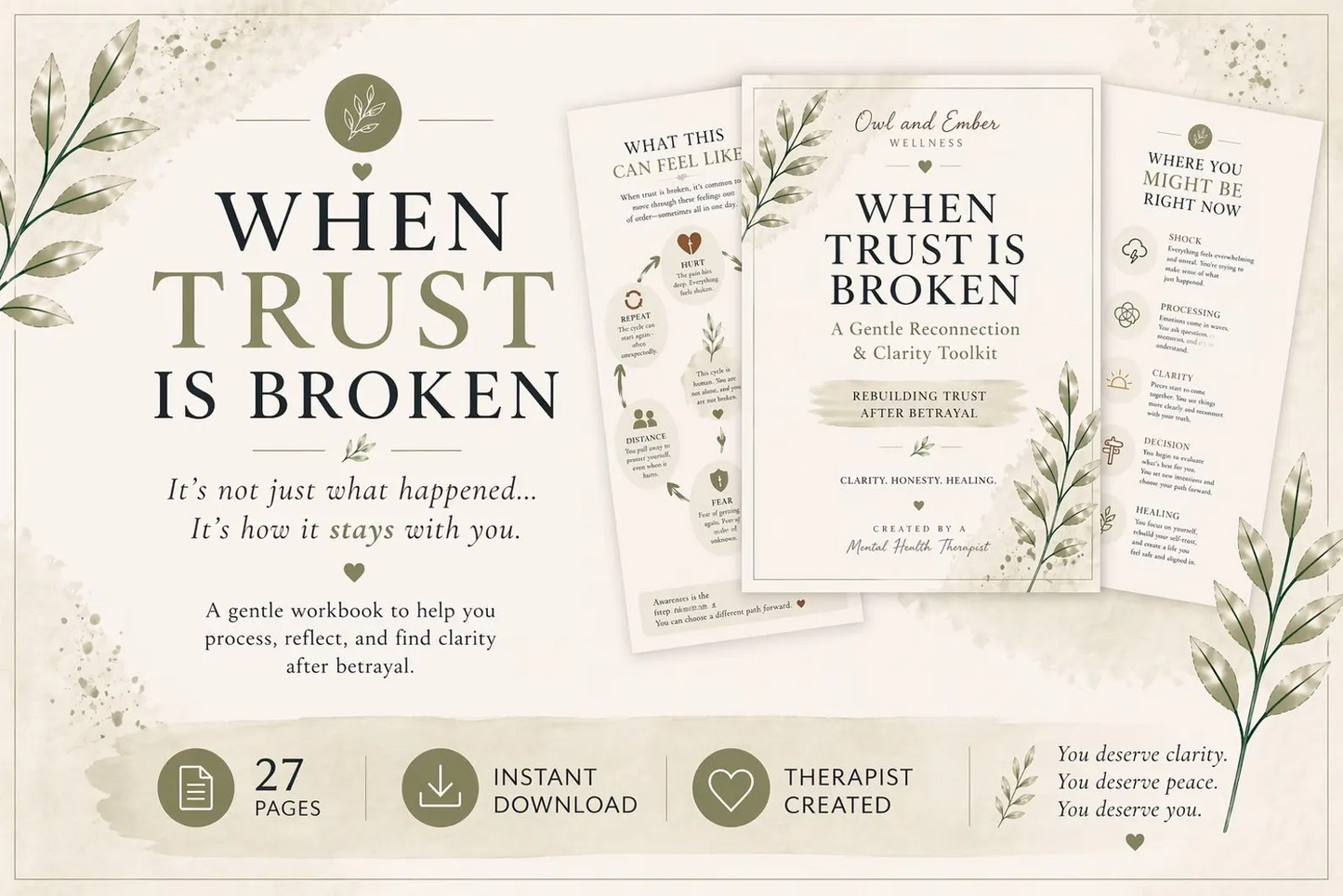 Rebuilding Trust After Betrayal Workbook