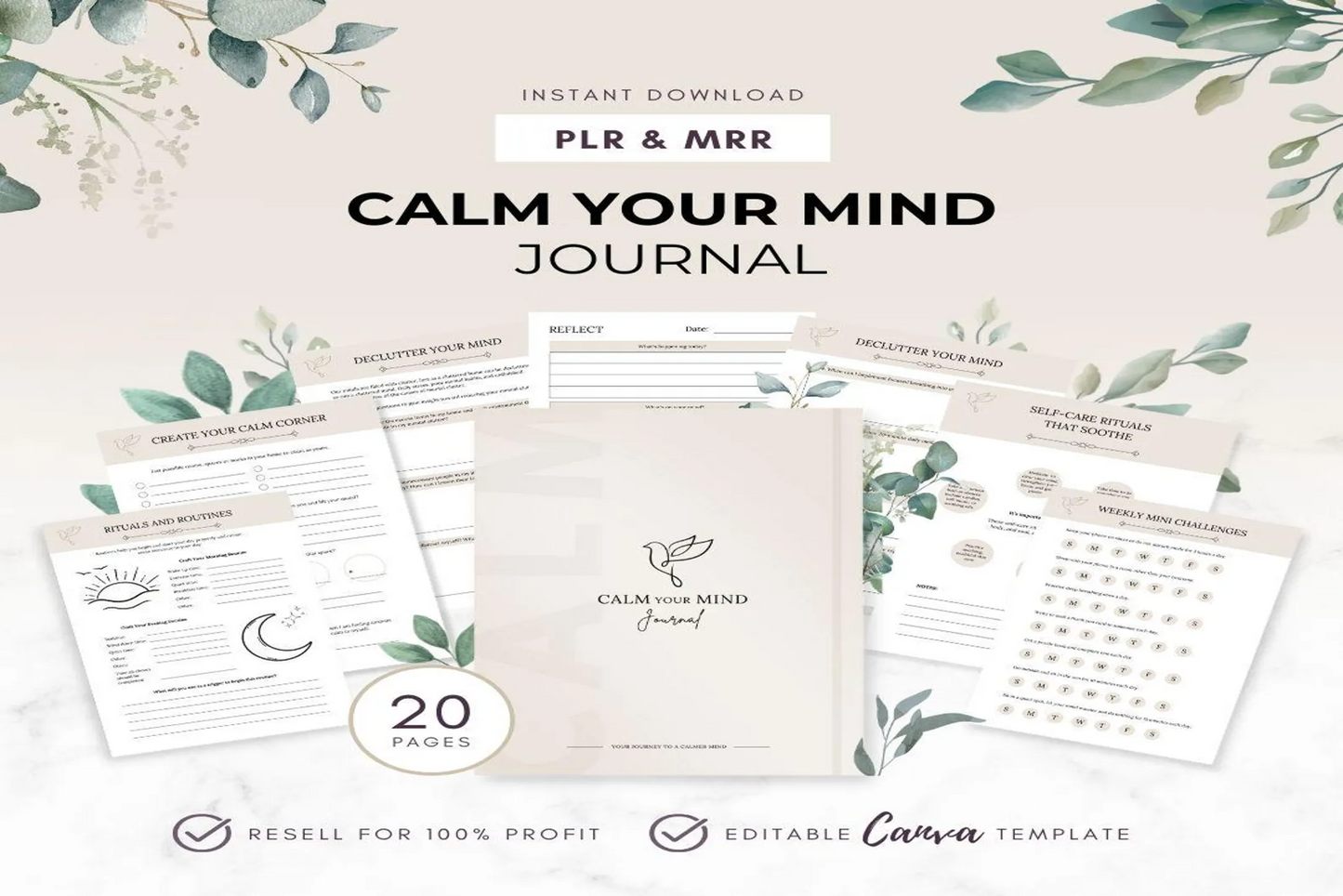 Calm your Mind  and Anxiety Planner